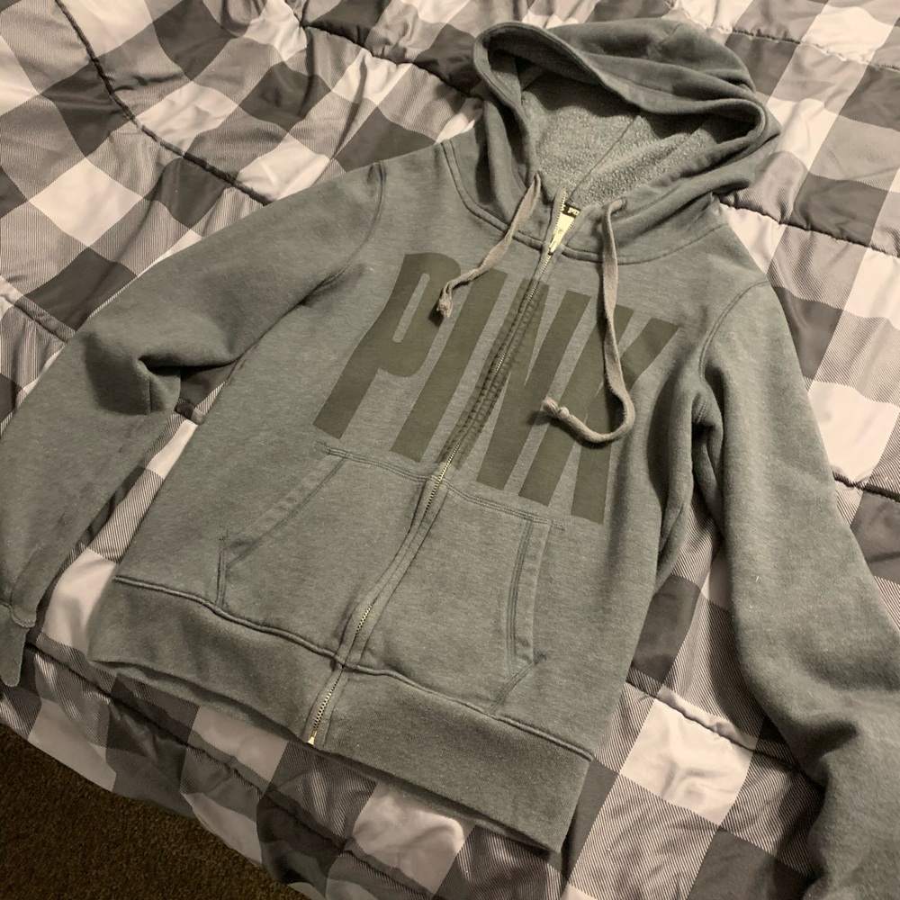 VS Pink zip up hoodie